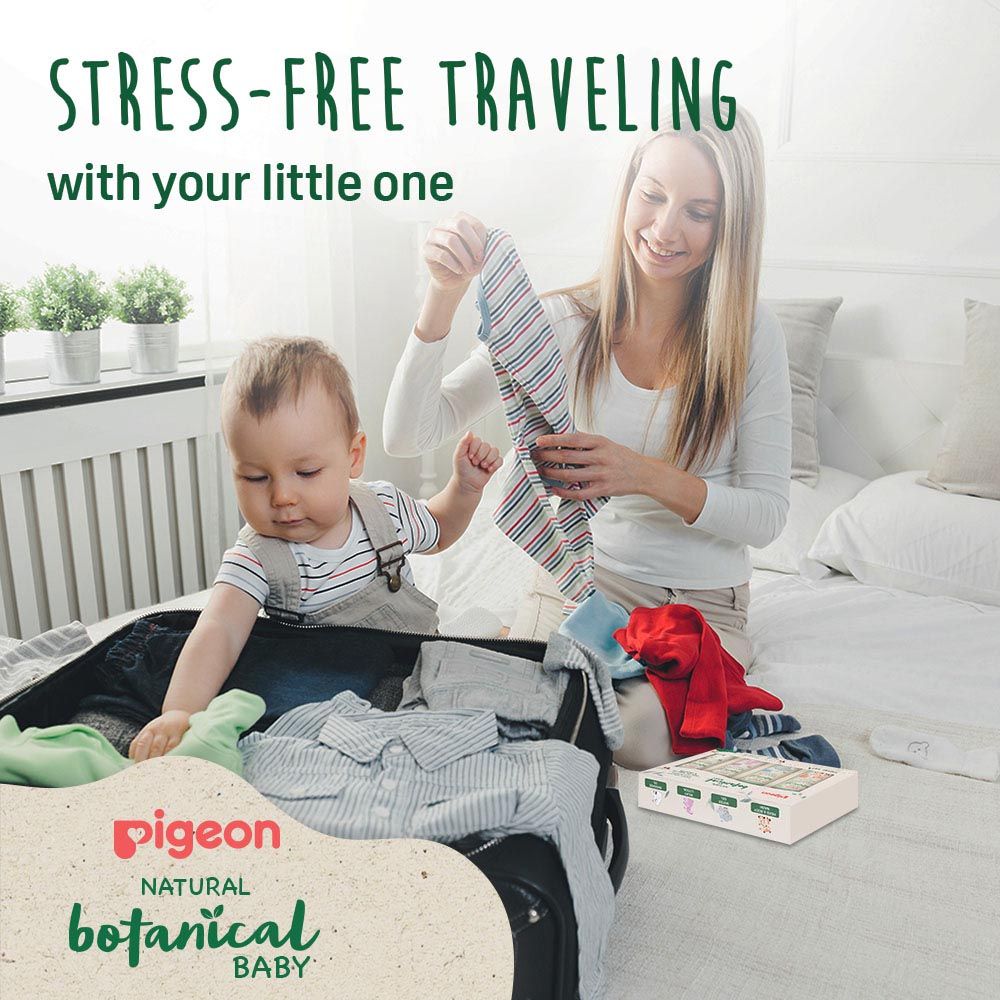 Pigeon - Natural Botanical Baby Travel Set - 4pcs