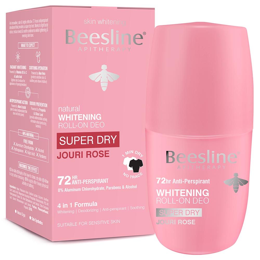 Beesline - Whitening Roll-On Deodorant - Super Dry Jouri Rose - 50ml