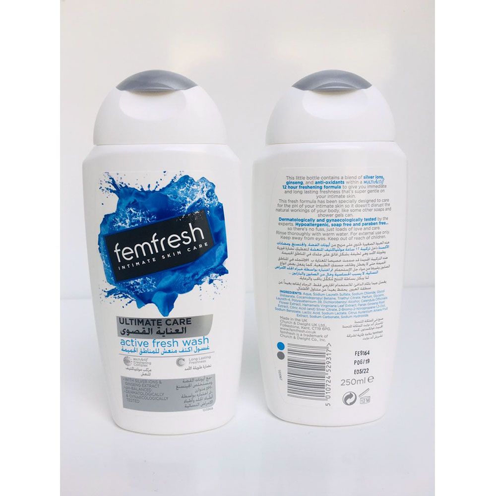 FemFresh - Ultimate Care Active Fresh Wash 250ml