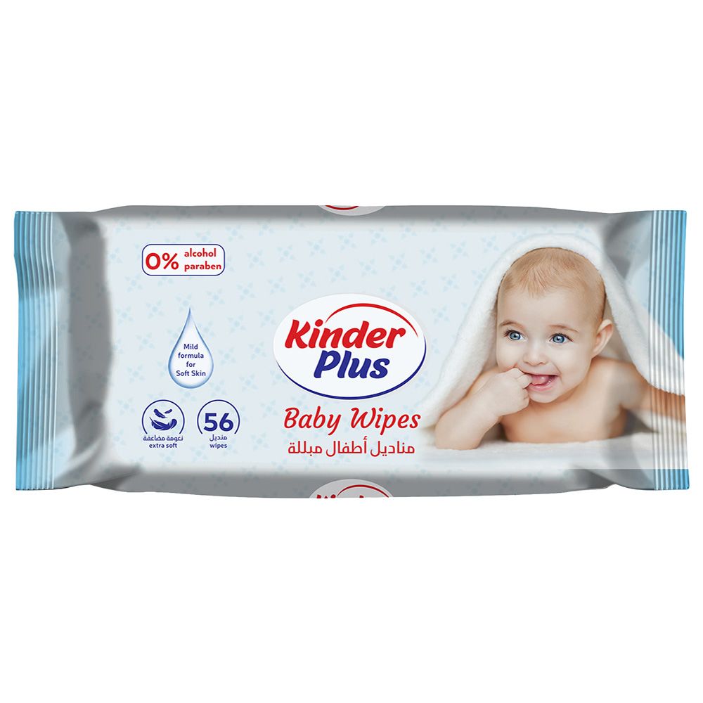 Kinder Plus - Baby Wipes 56 Sheets - Pack of 5