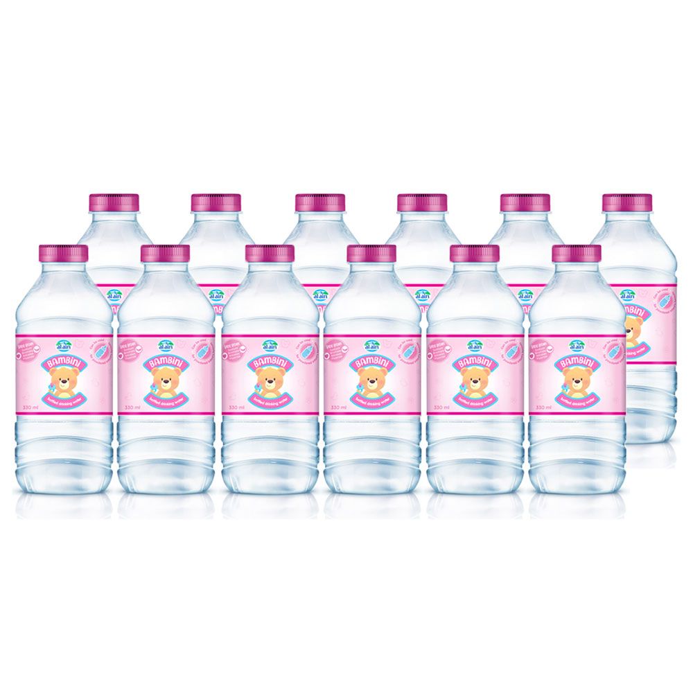 Al Ain Bambini Baby Water, 330 ml - Pack of 12