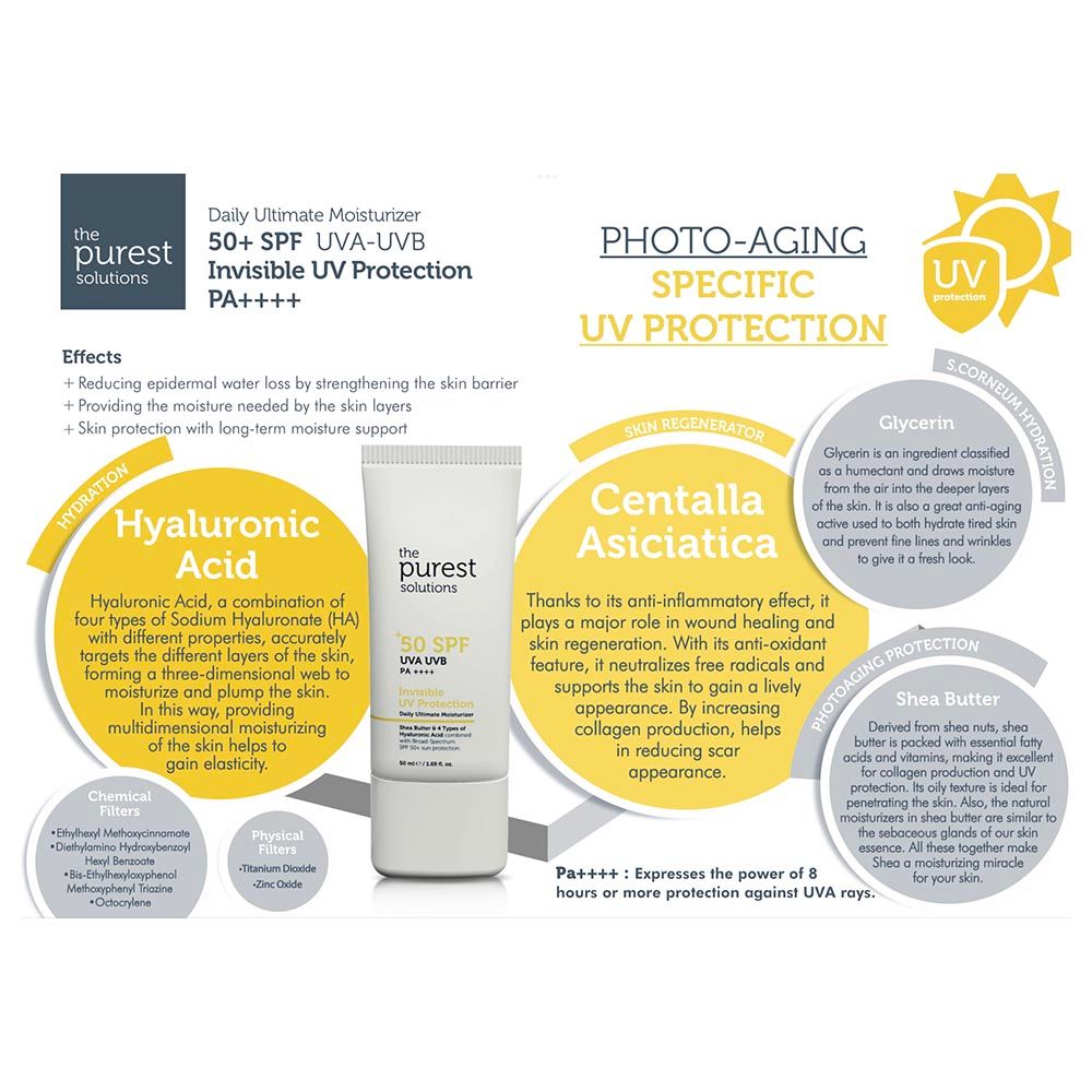 The Purest Solution - Invisible UV Protection Sunscreen - 50ml