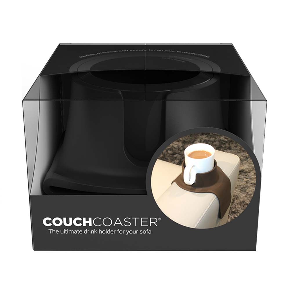 CouchCoaster - The Ultimate Drink Holder - Jet Black