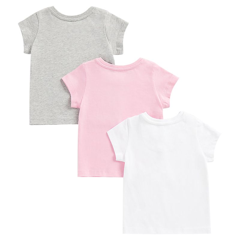 Mothercare - 3pc-Set - Girls Solid T-shirt