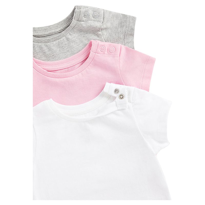 Mothercare - 3pc-Set - Girls Solid T-shirt