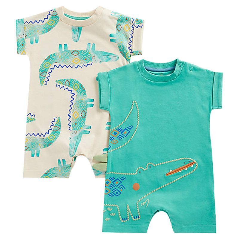 Mothercare - 2pc-Set - Crocodile Romper