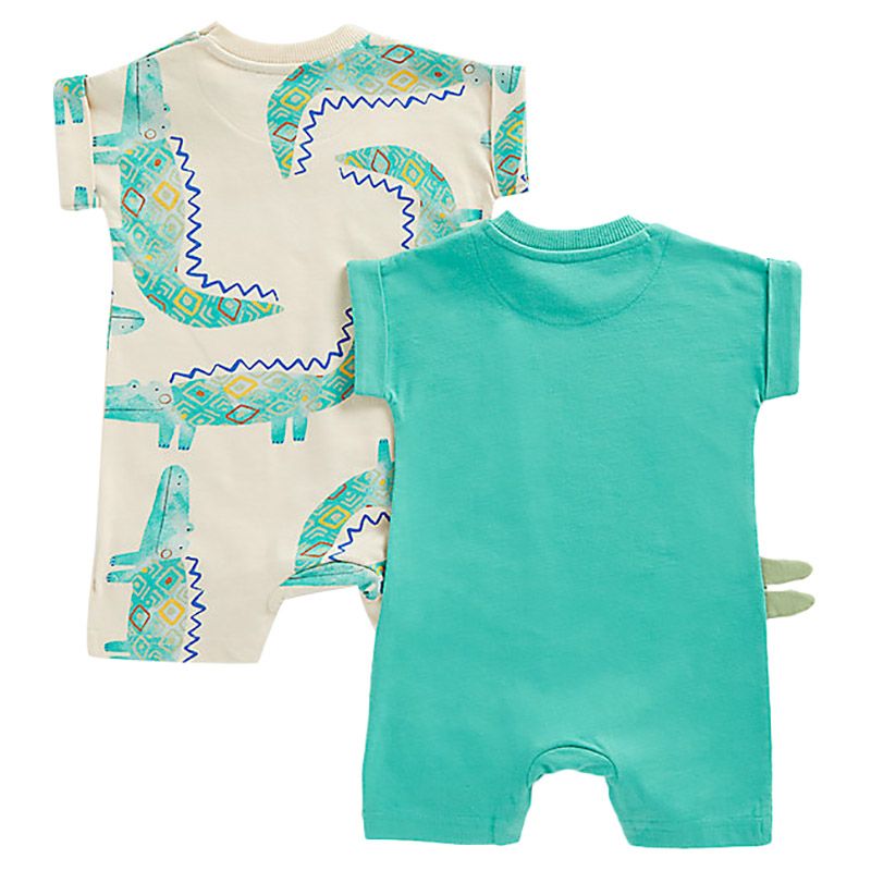 Mothercare - 2pc-Set - Crocodile Romper