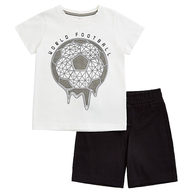 Mothercare - 2pc-Set - Football T-Shirt & Shorts