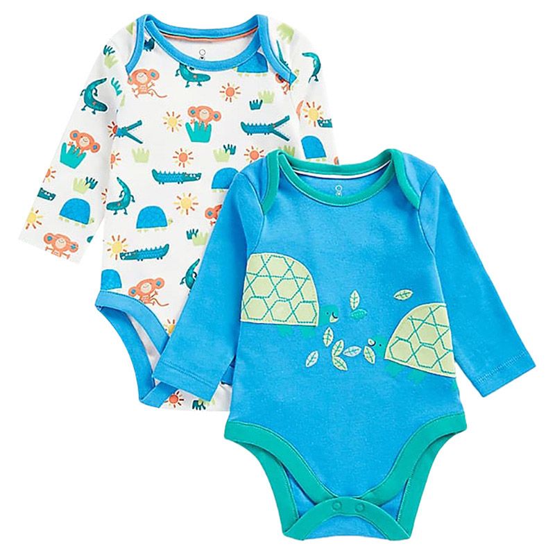 Mothercare - 2Pc-Set - Boys Fun Bodysuit