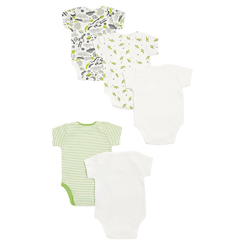 Mothercare - 5Pc-Set - Space Short-Sleeved Bodysuit