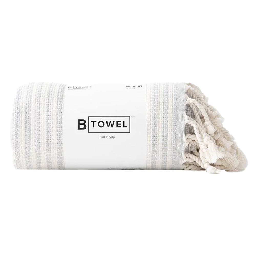 B Yoga - Full Body Turkish Towel - Stone Stripe