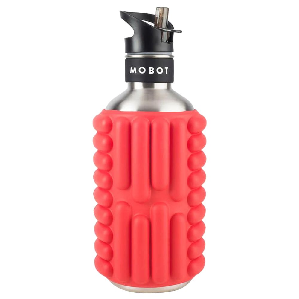 Mobot - Big Bertha Foam Roller Water Bottle - 1.18L - Red Apple