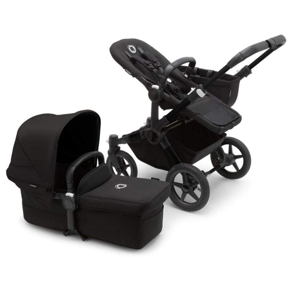 Bugaboo - Donkey 5 Mono Complete Stroller with Bassinet - Black/Midnight Black