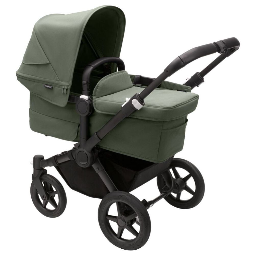 Bugaboo - Donkey 5 Mono Complete Stroller with Bassinet - Black/Forest Green