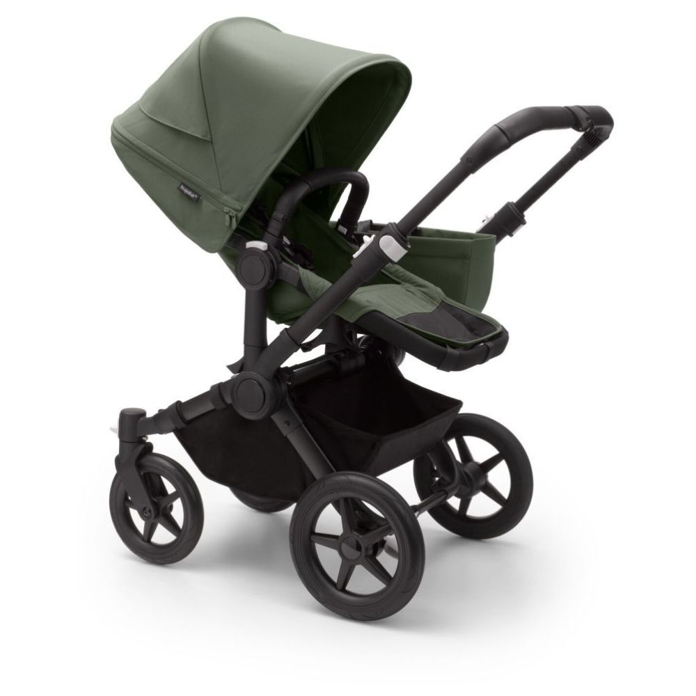 Bugaboo - Donkey 5 Mono Complete Stroller with Bassinet - Black/Forest Green