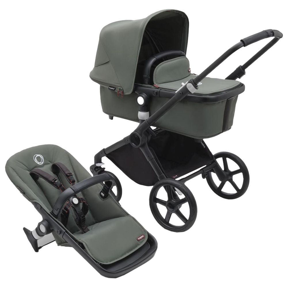 Bugaboo - Fox Cub Complete Stroller - Black/Forest Green