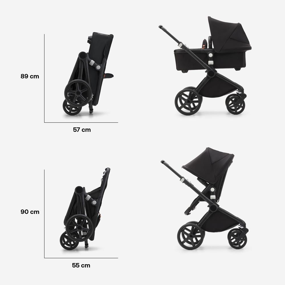 Bugaboo - Fox Cub Complete Stroller - Black/Midnight Black