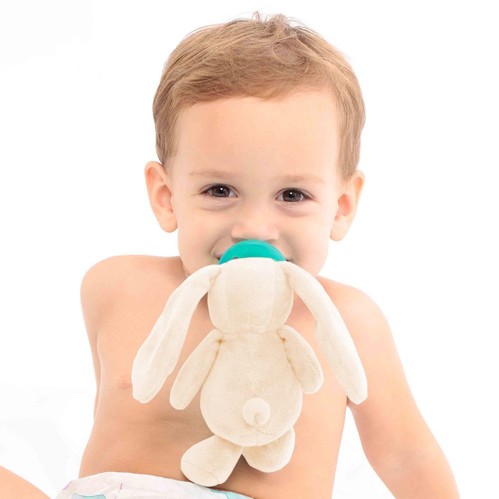 Minikoioi - Plush Toy With Soother - Sleep Buddy White Bunny