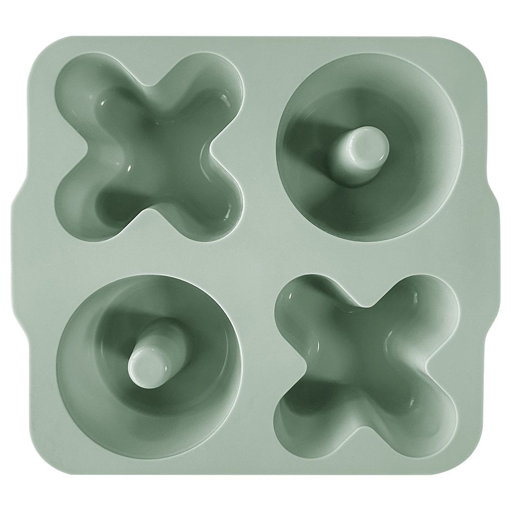 Minikoioi - XOXO Cake Silicone Mold 2pcs - River Green/Powder Grey