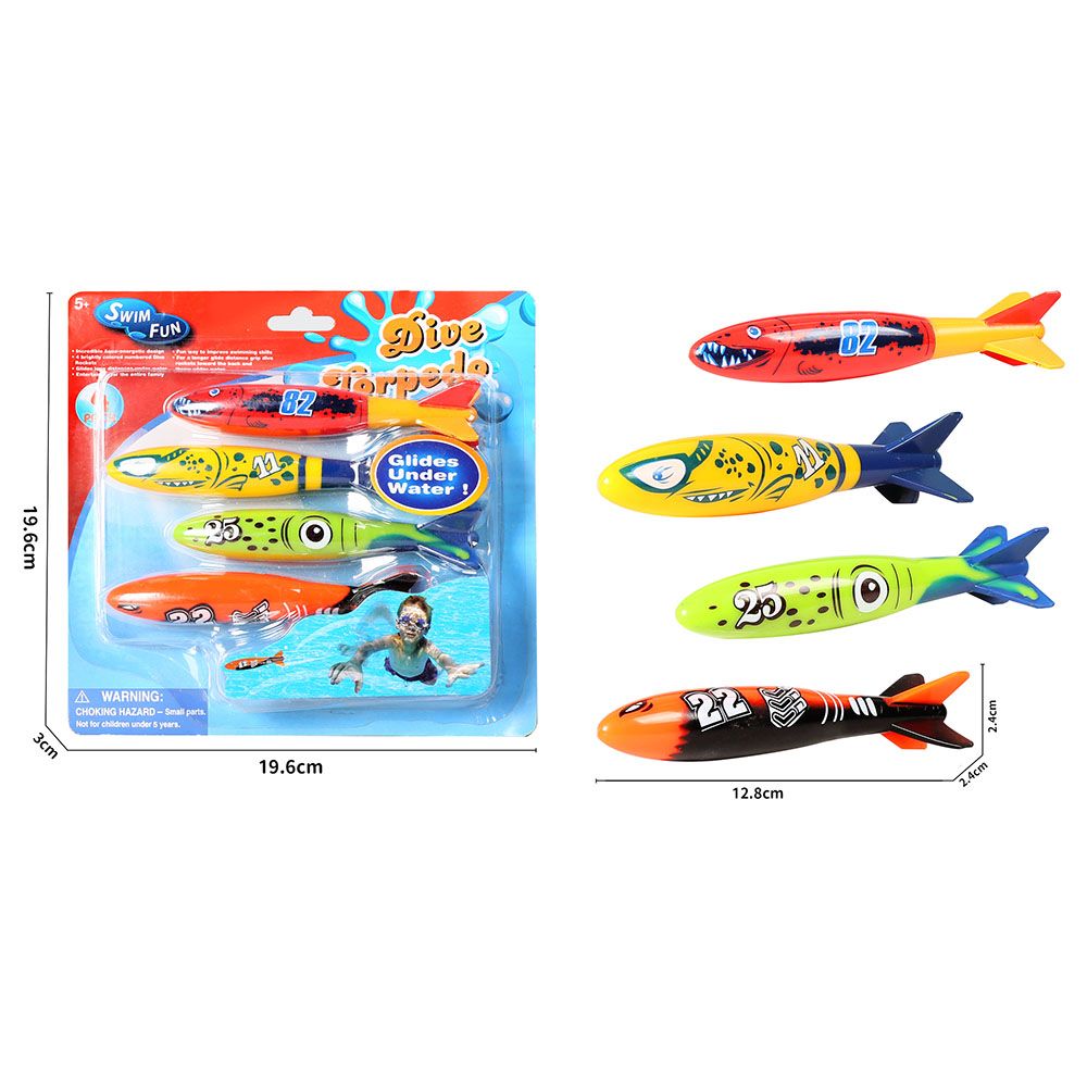 Mondo - Diving Torpedo Toys - 4pcs