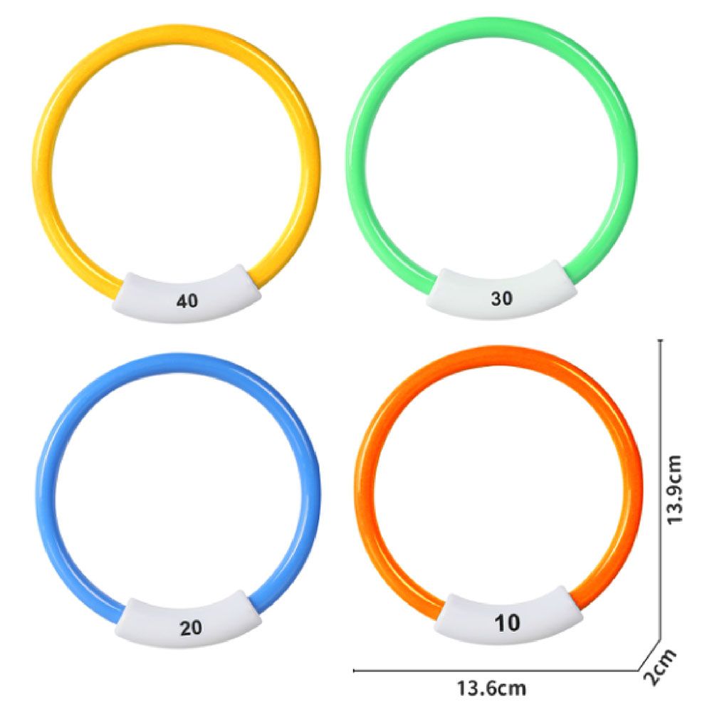 Mondo - Diving Ring Toys - 4pcs