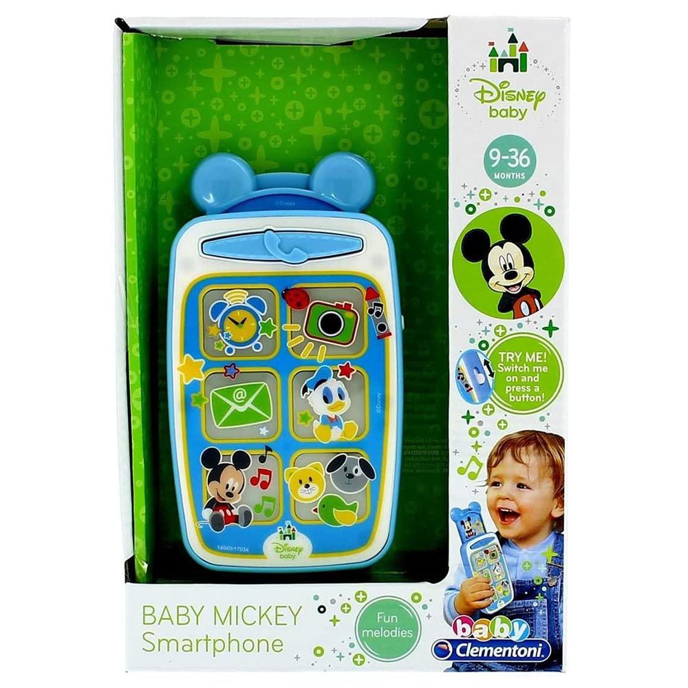 Clementoni - Disney Baby Mickey Smartphone - Blue