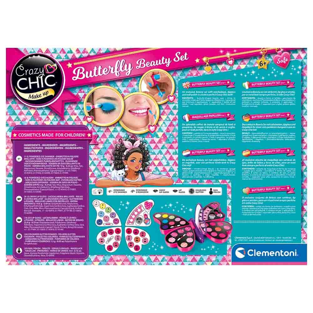 Clementoni - Crazy Chic Butterfly Beauty Set