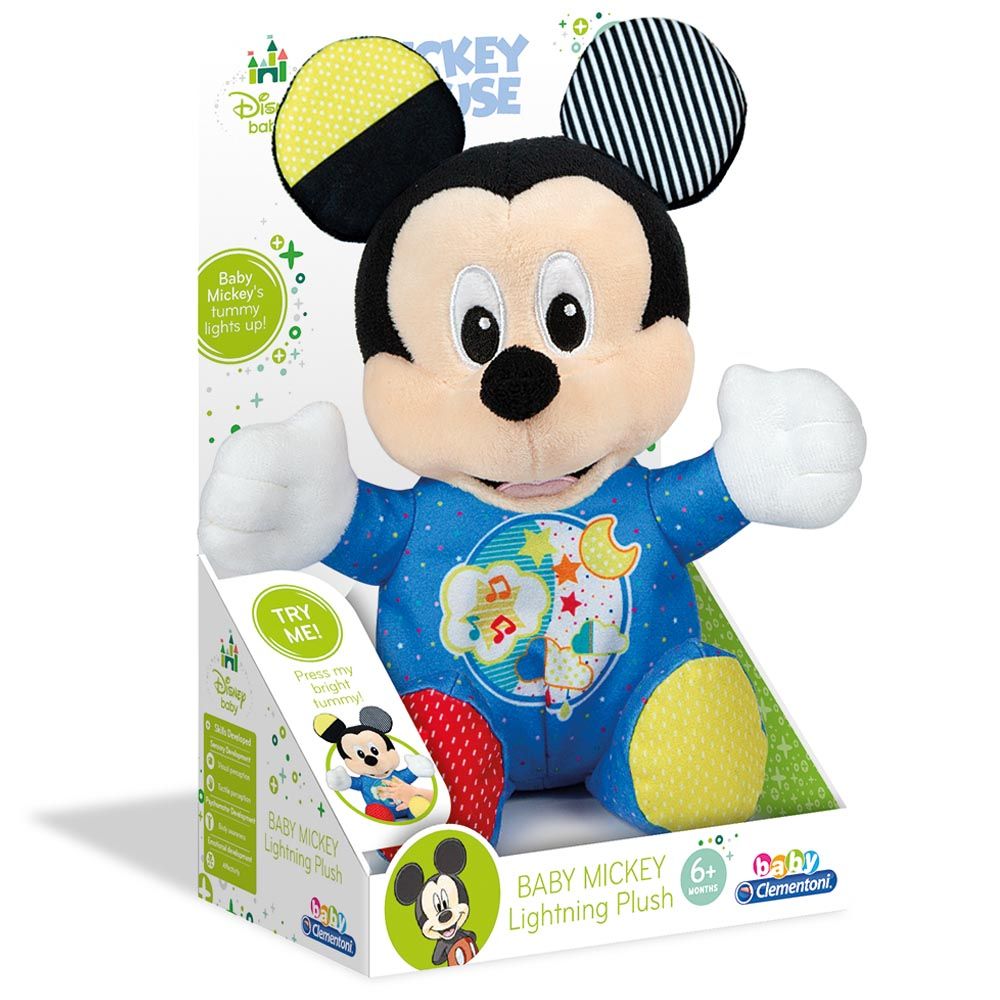 Clementoni - Disney Baby Mickey Interactive Plush