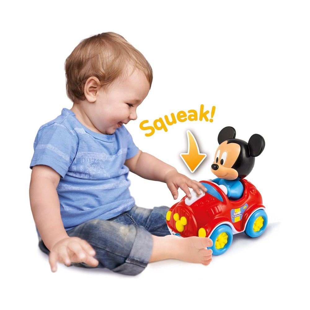 Clementoni - Disney Baby Mickey Pull Along Car