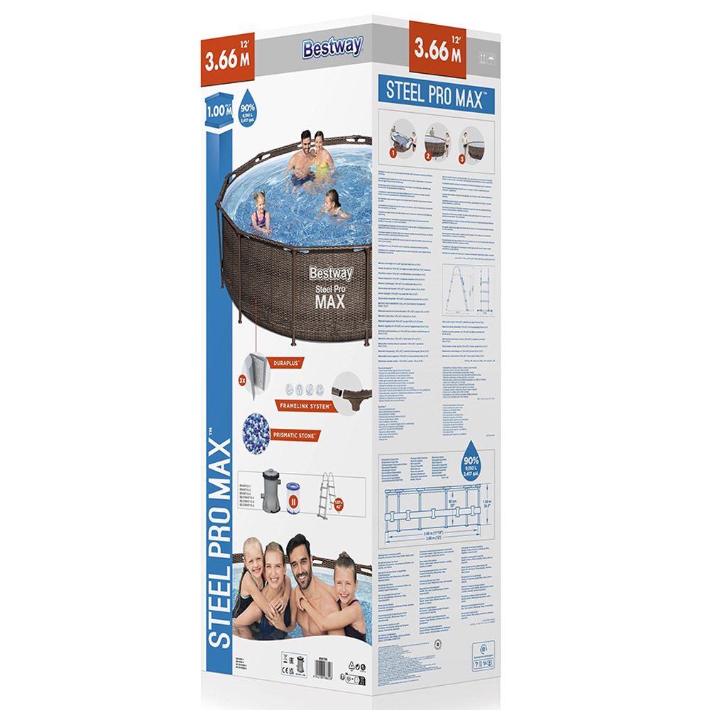 Bestway - Steel Promax Deluxe Pool set - 366x100cm