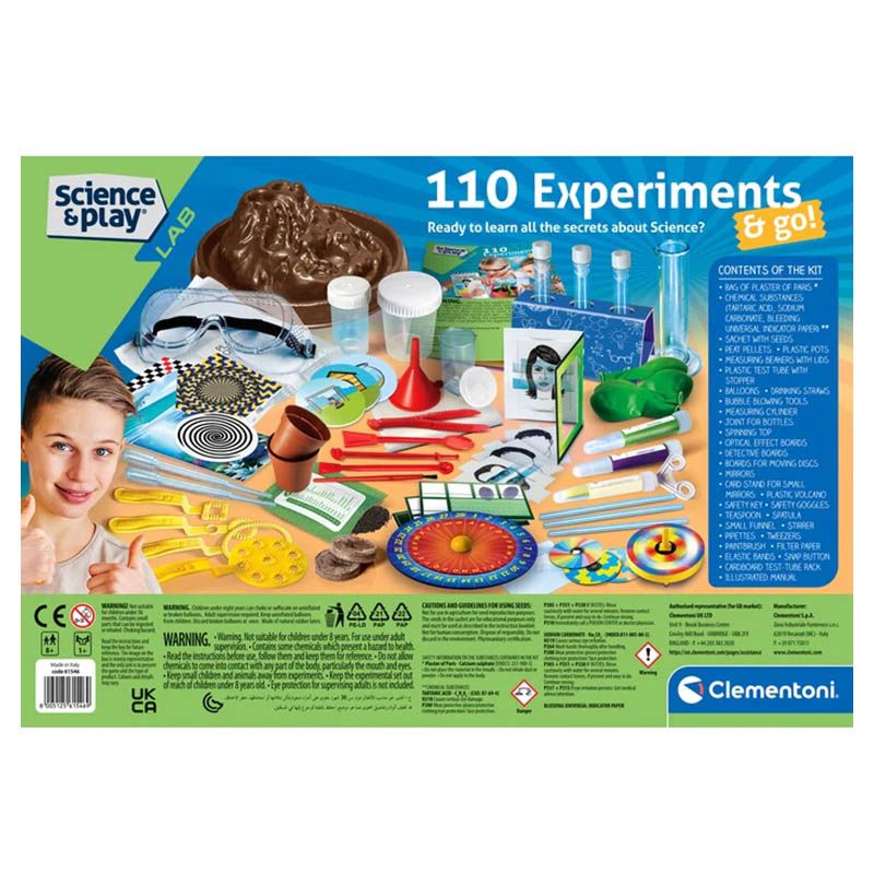 Clementoni - Science 110 Experiments Kit