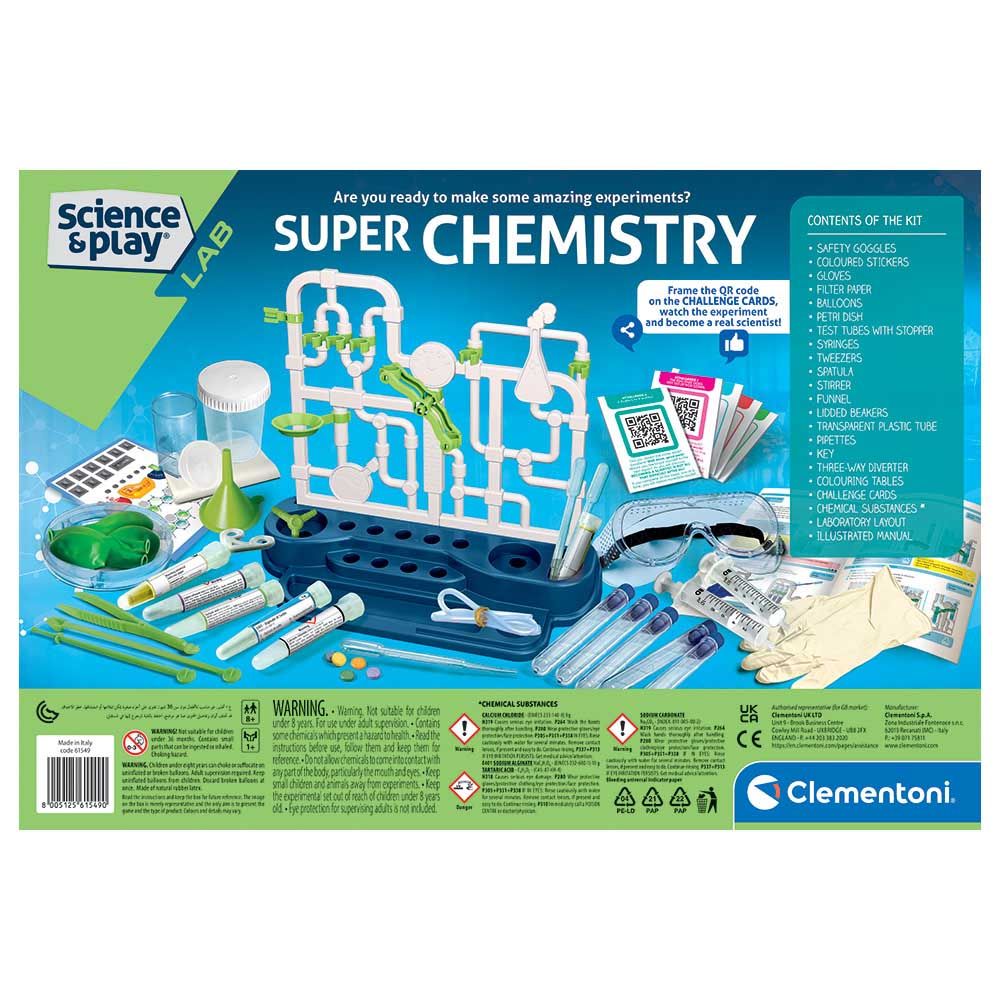 Clementoni - Super Chemistry Lab Set