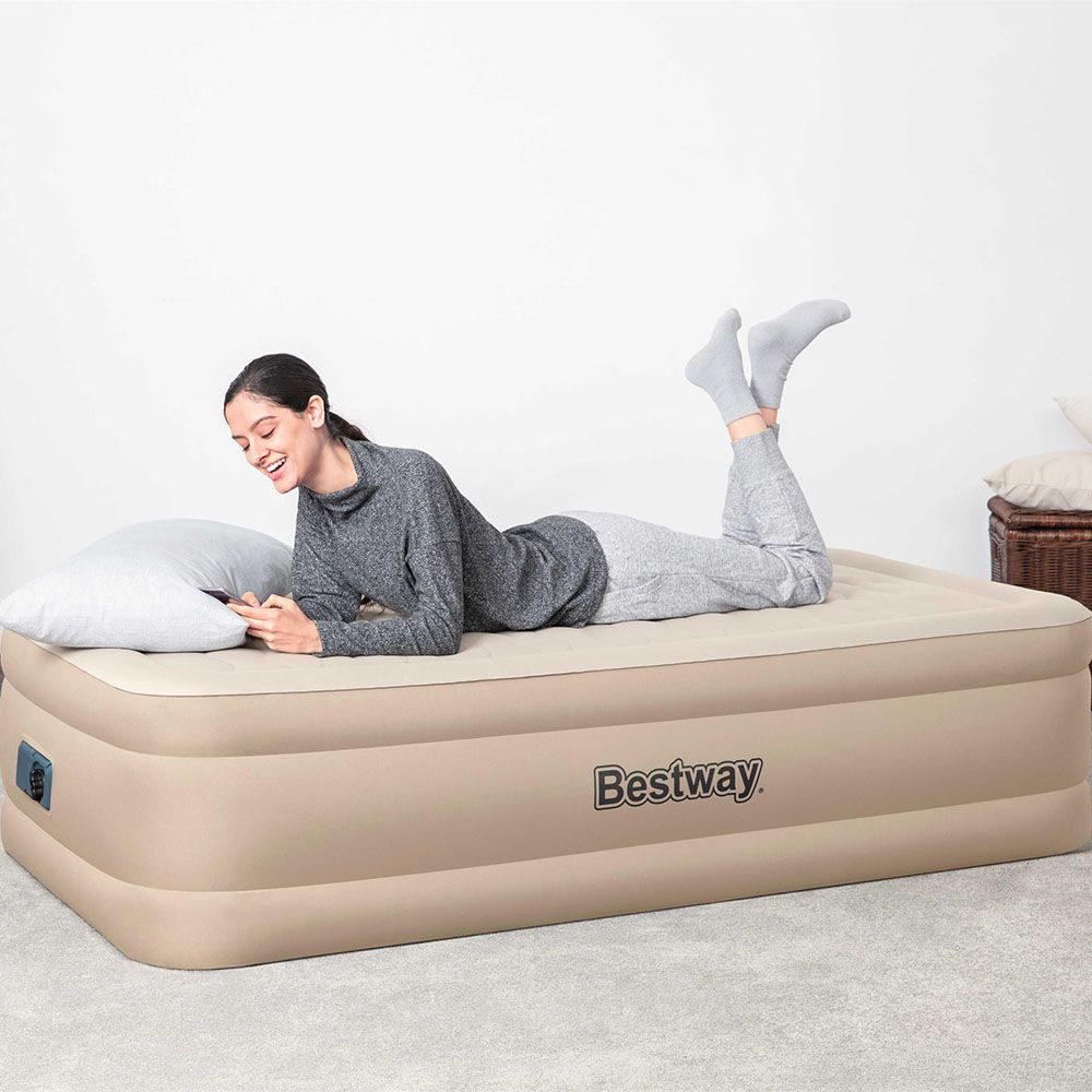 Bestway Airbed Twin B.I Ac Pump - Beige