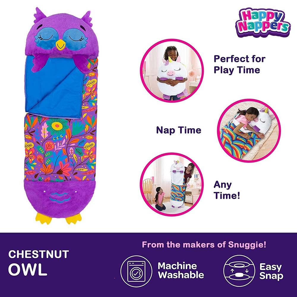 Happy Nappers - Chestnut the Owl Sleep Sacks Large