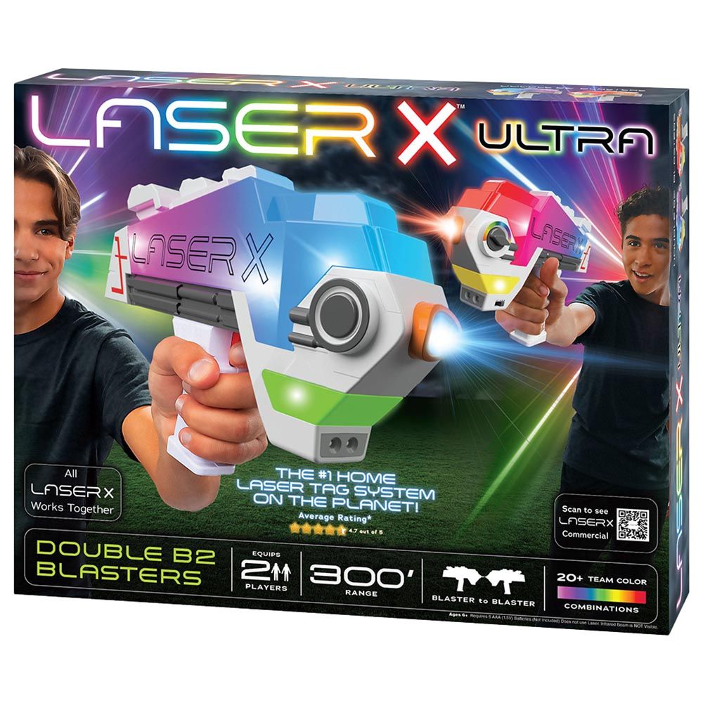 Laser X - Battery Operated Ultra Double Blasters