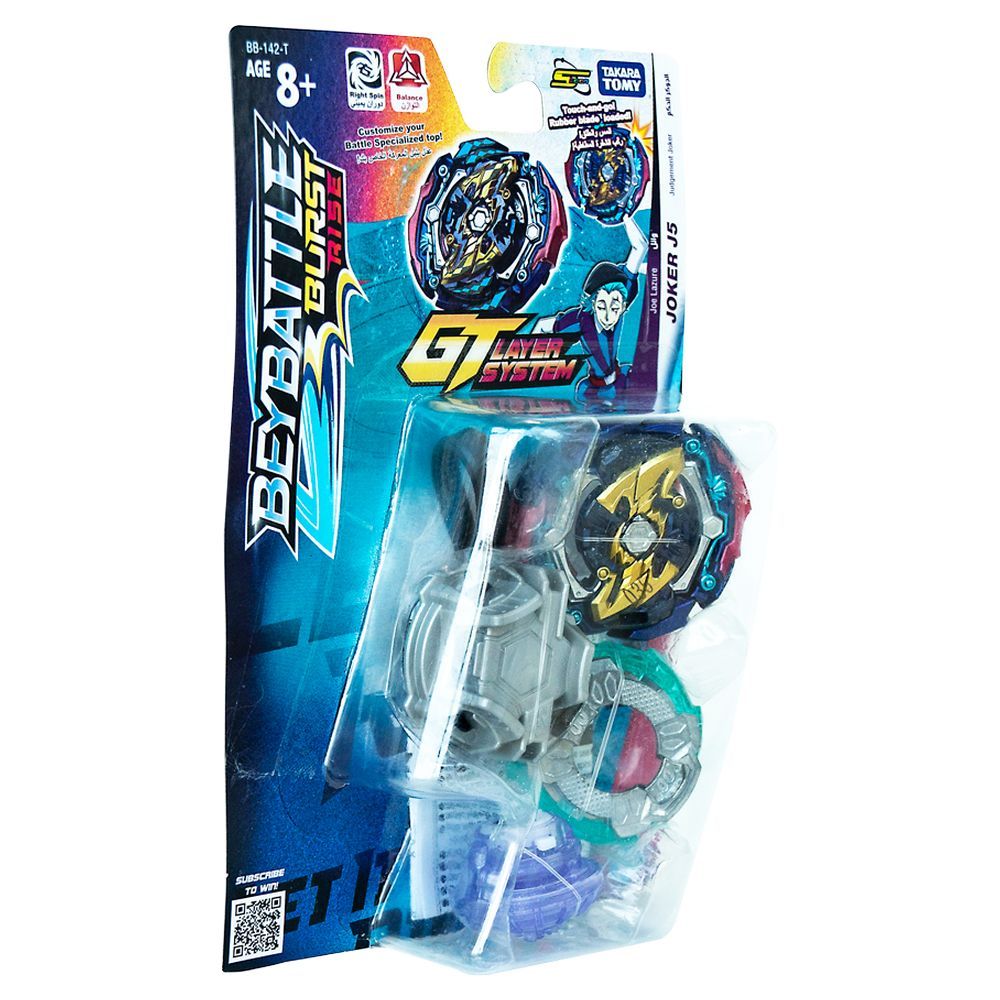 Takara Tomy-BeyBlade-BeyBattle Burst Season 4 Starter Judgement Joker J5, Multicolor, BB-142-T