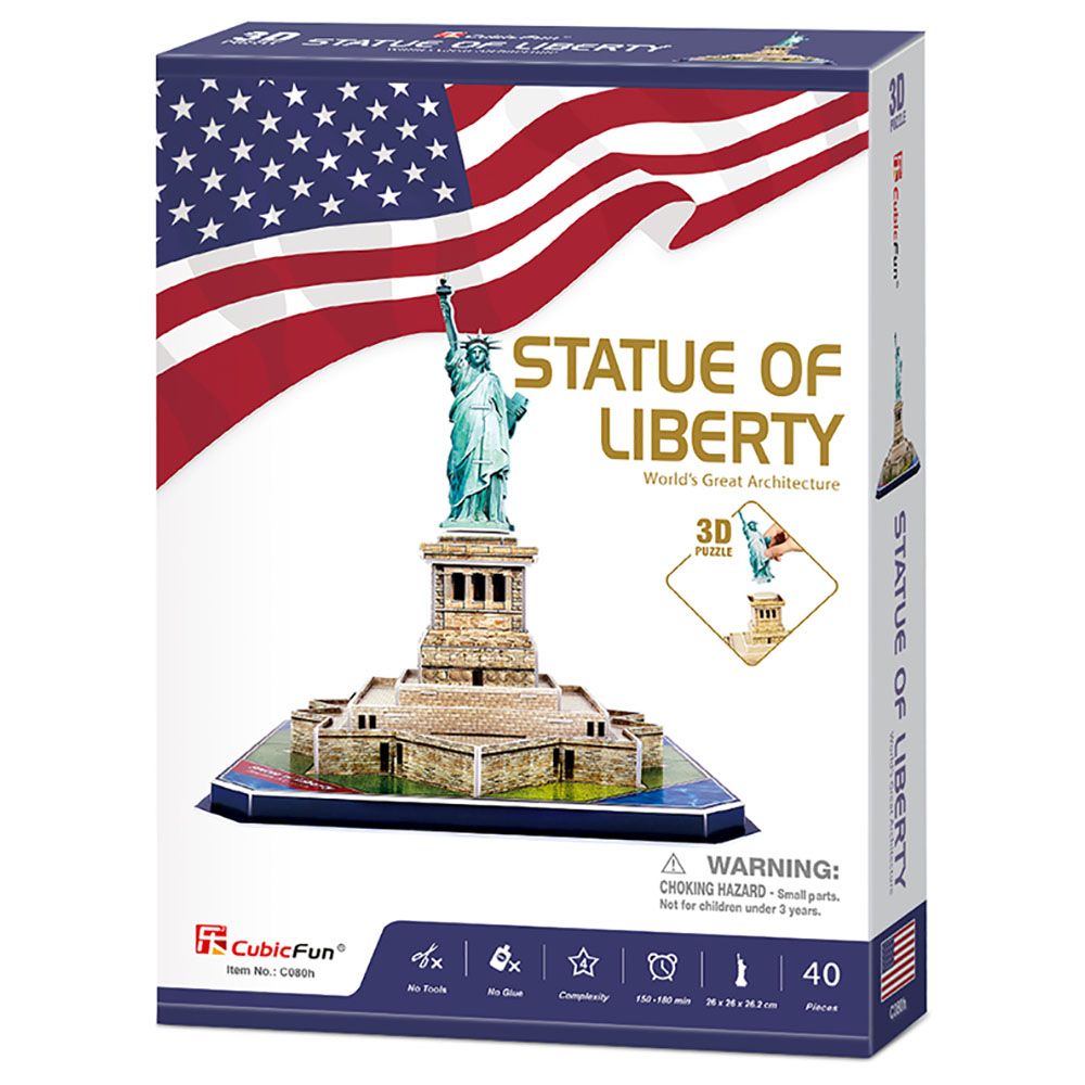 CubicFun - 3D Puzzle Statue Of Liberty - 39pc