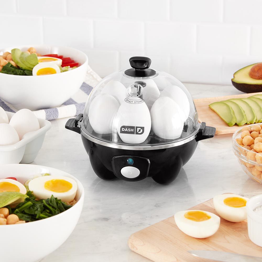 Dash Rapid Egg Cooker: 6 Egg Capacity Electric Cooker-Black