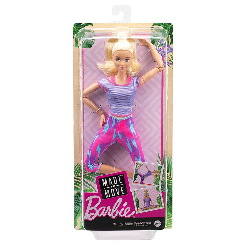 Barbie - Made To Move Doll w/ Long Blonde Hair