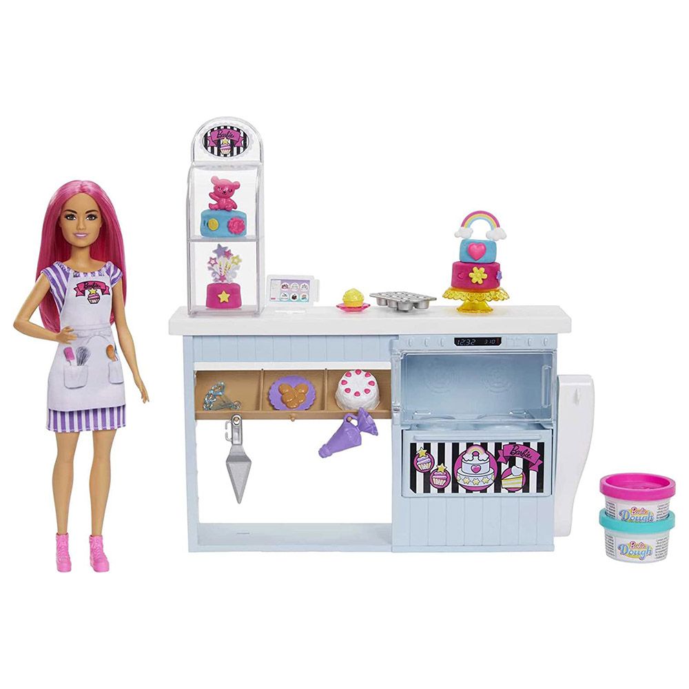 Barbie - Petite Doll Bakery Playset