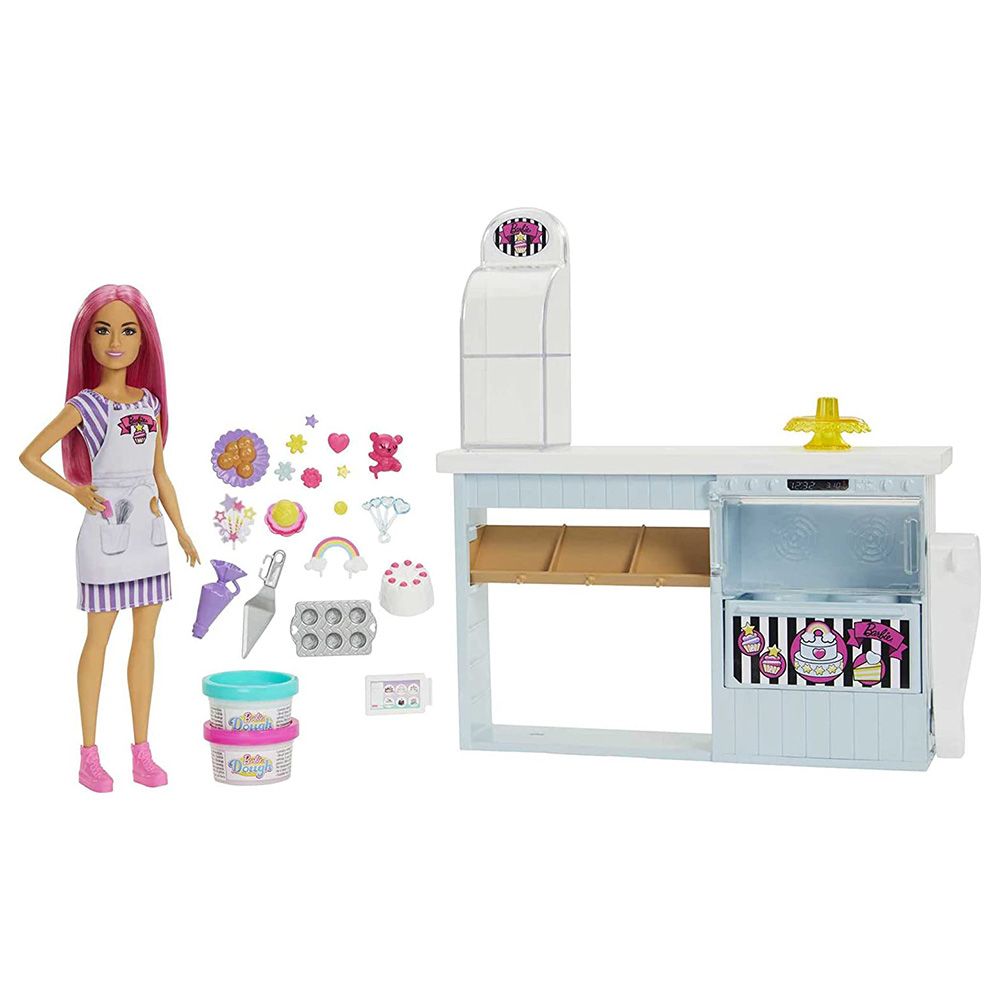 Barbie - Petite Doll Bakery Playset