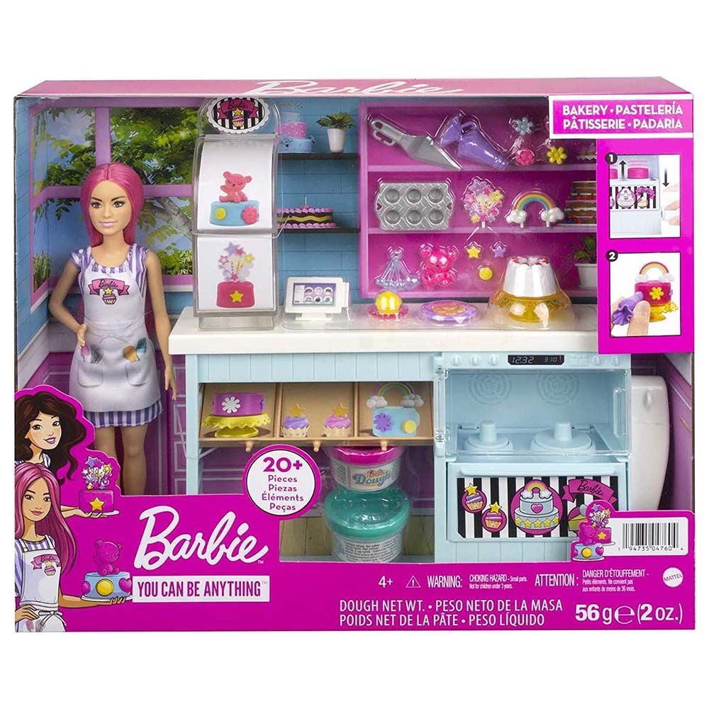 Barbie - Petite Doll Bakery Playset