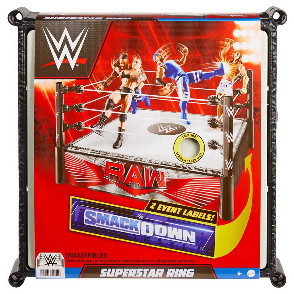 Wwe - Superstar Ring w/ Spring Loaded Mat - 14-inches