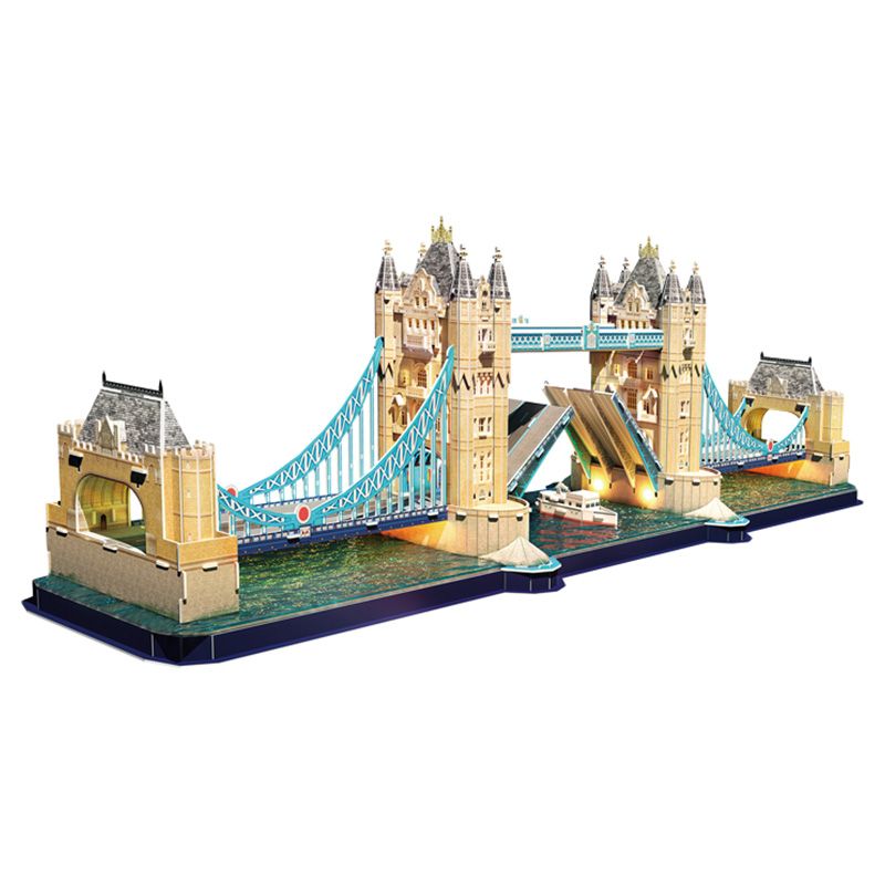 Cubicfun - Tower Bridge Battery Operated 3D Led Puzzle 222pcs