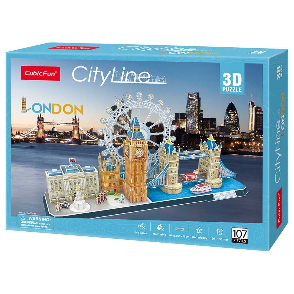 Cubicfun - City Line London 3D Puzzle 107pcs