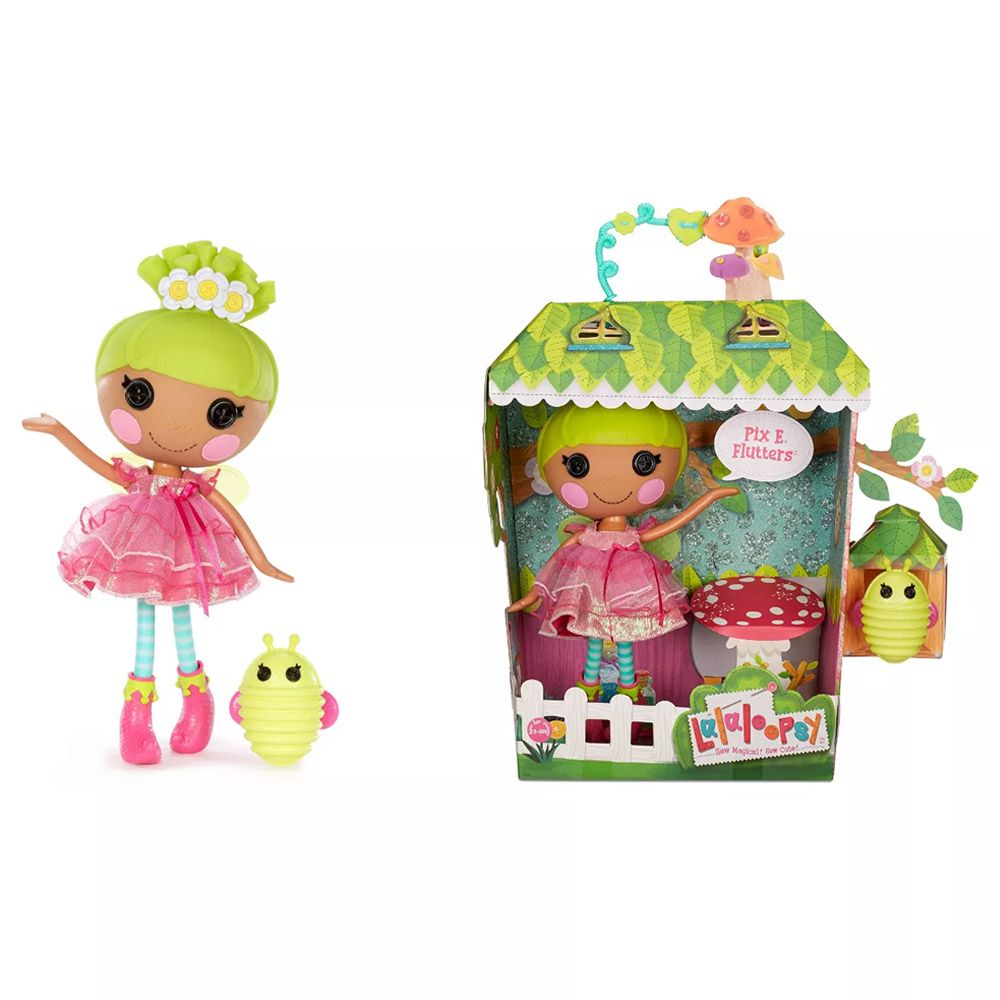 Lalaloopsy - 13-inch Large Doll Pix E Flutters With Pet