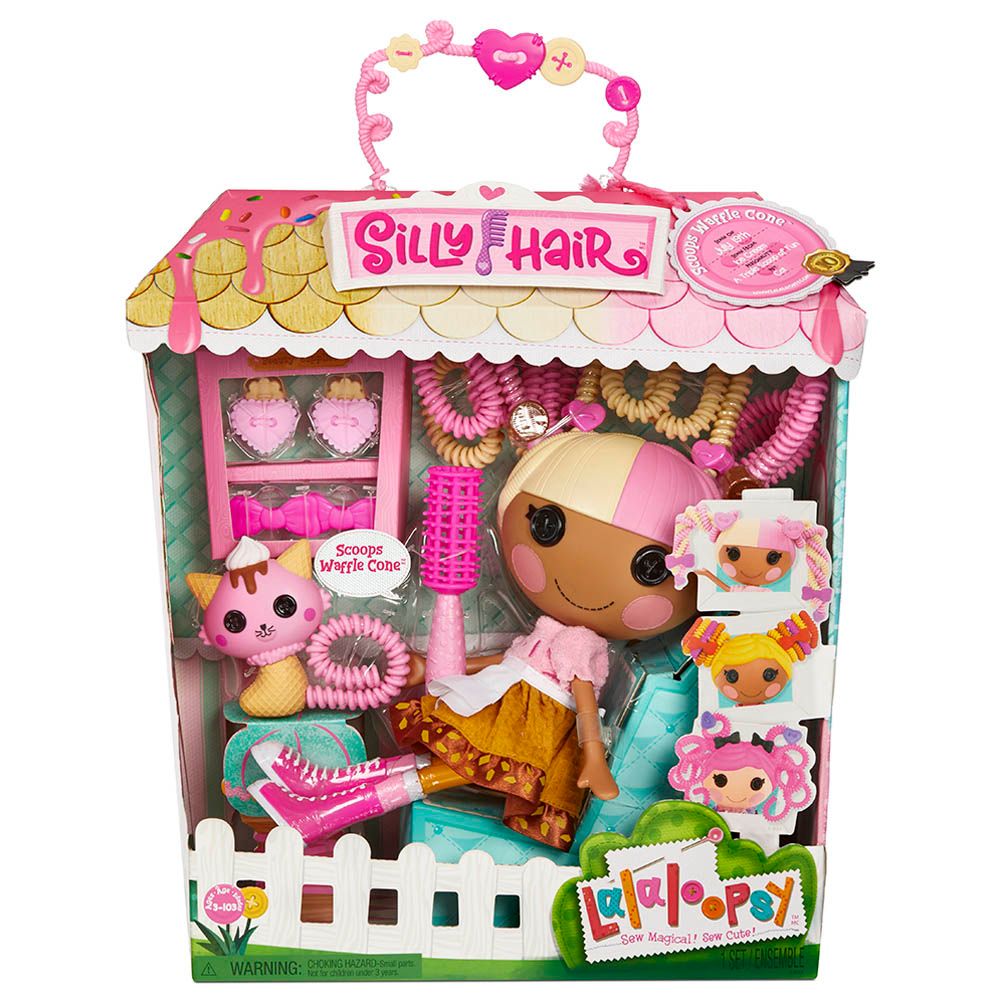 Lalaloopsy - 7-inch Silly Hair Doll Scoops Wafflecone w/ Pet