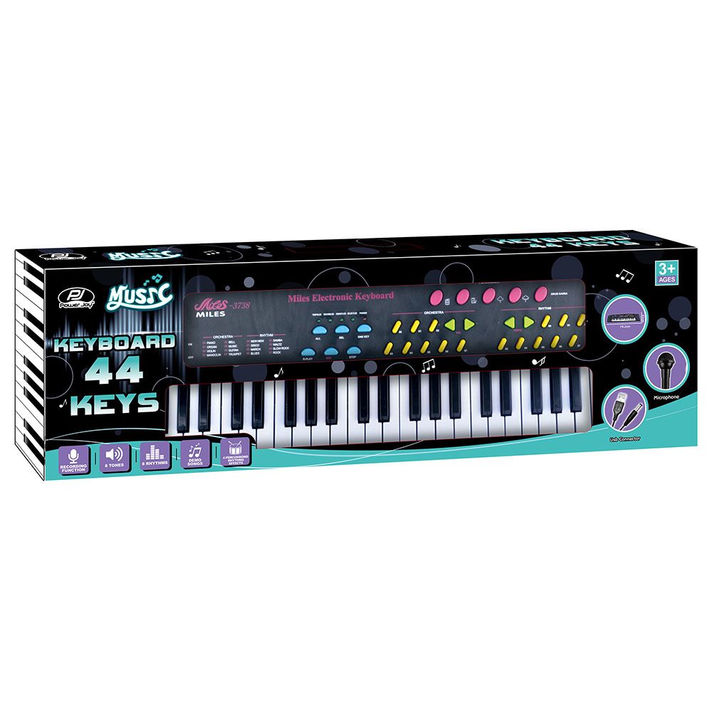 Power Joy - Music Keyboard 44 keys W/ Mic