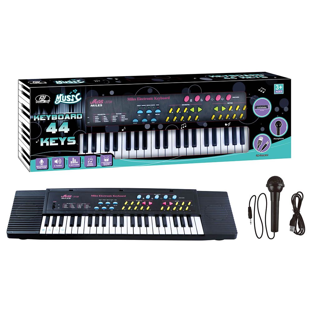 Power Joy - Music Keyboard 44 keys W/ Mic