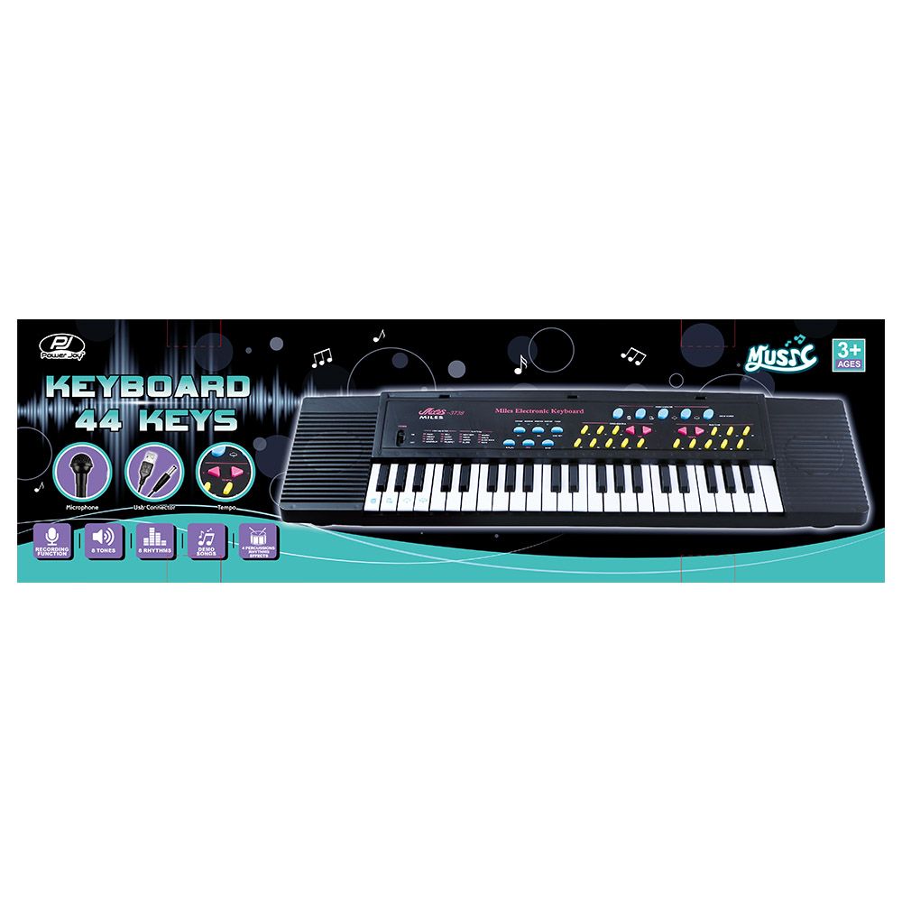 Power Joy - Music Keyboard 44 keys W/ Mic